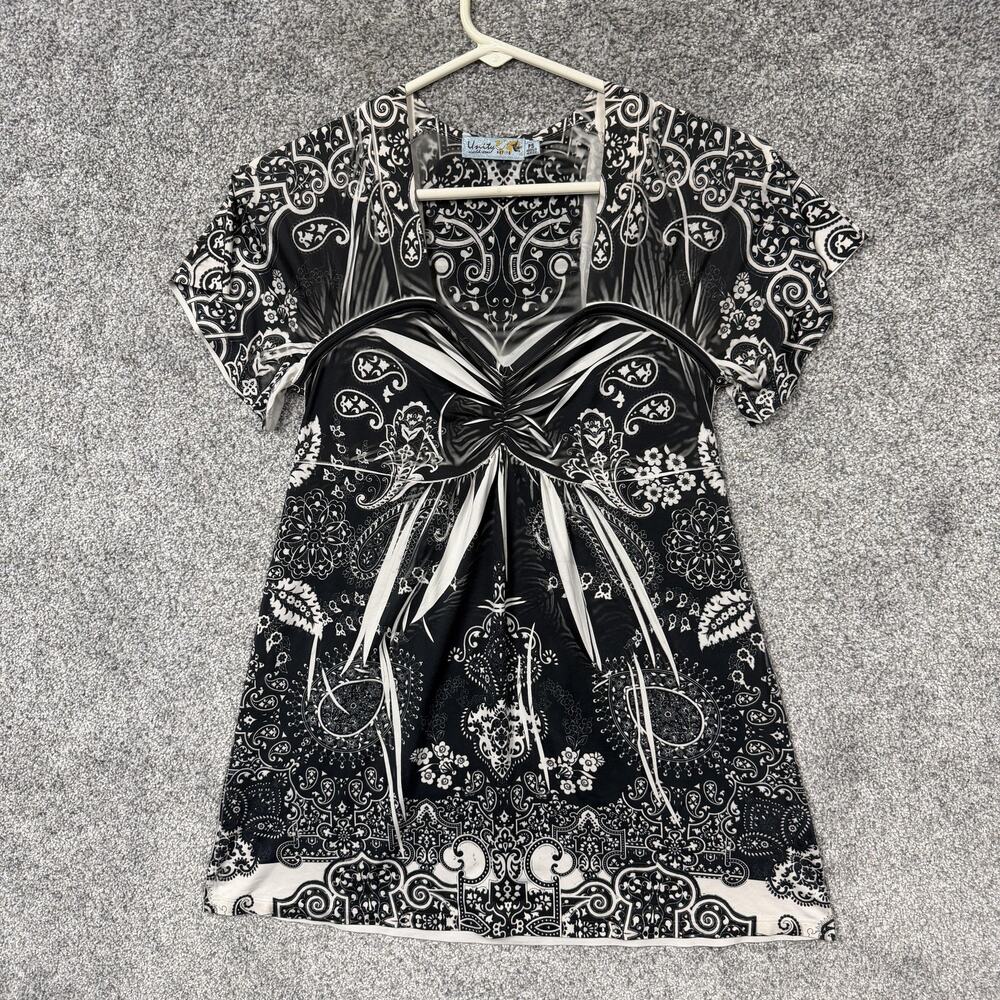 Unity World Wear Tunic Blouse PS Babydoll Fairy Grunge Whimsigoth Tattoo Y2K